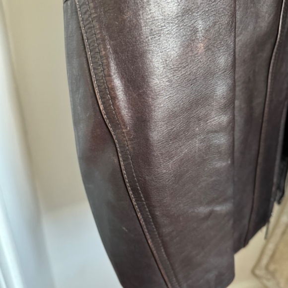 GUESS Vintage 1990’s Genuine Leather Jacket Size M - Picture 9 of 10